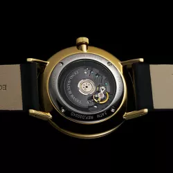 ZENO-WATCH BASEL Bauhaus Linea 39 Automatik Uhr gold Index