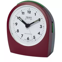 FILIUS Silent Arcus Funkwecker mit Licht bordeau