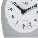 FILIUS Silent Arcus Funkwecker mit Licht silber