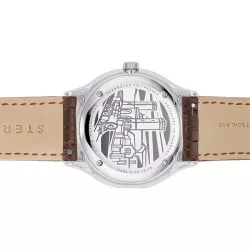 STERNGLAS Berlin 38 Quartzuhr mit Tag und Datum Stahl