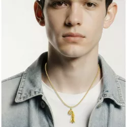 Anhänger Baslerstab gross Gold 18K