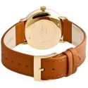 Junghans MAX BILL 34 Handaufzuguhr vergoldet hellgrau Index