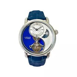 RESIDENCE Automatikuhr Yin Yang TagNacht blau