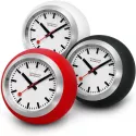 MONDAINE Globe Clock Quartz Tischuhr SBB Bahnhofsuhr rot