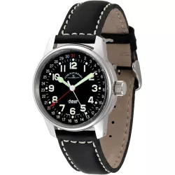 ZENO-WATCH BASEL Pilot Automatik Fliegeruhr Pointer Date