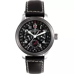 ZENO-WATCH BASEL Pilot Automatik Fliegeruhr XL Vollkalender GMT