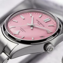 ZENO-WATCH BASEL Super Precision Automatik Uhr Small 35mm rosa