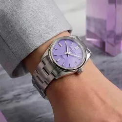 ZENO-WATCH BASEL Super Precision Automatik Uhr Small 35mm lila