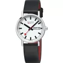 MONDAINE Classic 40 Bahnhofsuhr TagDatum