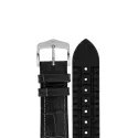 Uhrenband HIRSCH LederKautschuk Paul schwarz 18mm