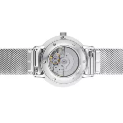 STERNGLAS Naos 33 Automatikuhr weiss Stahl Mesh