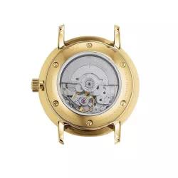 STERNGLAS Naos 33 Automatikuhr weiss Stahl vergoldet