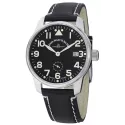 ZENO-WATCH BASEL Pilot Classic Handaufzug Fliegeruhr Wehrmachts Werk Datum