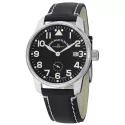 ZENO-WATCH BASEL Pilot Classic Fliegeruhr Handaufzug Wehrmachts Werk Datum