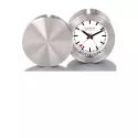 MONDAINE Travel Alarm Clock Reisewecker SBB Bahnhofsuhr Alu