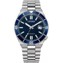 CITIZEN TSUYOSA Shore Diverlook Automatik Edelstahl blau