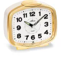 ATLANTA Glockenwecker mit Dauerlicht Silent gold
