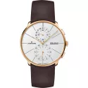 Junghans Meister fein Chronoscope Mega Solar Funkuhr vergoldet