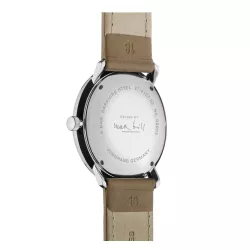 Junghans MAX BILL 34 Automatikuhr Stahl weiss Zahlen