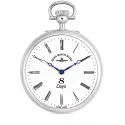 8 Tage Taschenuhr Handaufzug ZENO Sterling Silber römisch