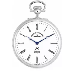 8 Tage Taschenuhr Handaufzug ZENO Sterling Silber römisch