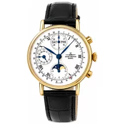 ZENO-WATCH BASEL Vollkalender Chronograph in 18K Gold