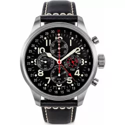 ZENO-WATCH BASEL Pilot Oversized XL Fliegerchronograph Mondphase