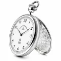 8 Tage Taschenuhr Handaufzug ZENO Sterling Silber Zahlen