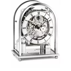KIENINGER Arc Skelett mechanische Tischuhr mit 3 Melodien silber