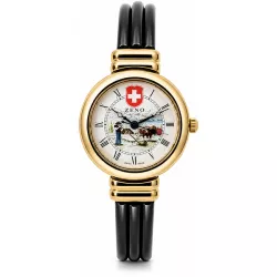ZENO Spangenuhr Q Ethno gold-schwarz