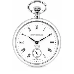 Klassik Taschenuhr Handaufzug chrom Römisch