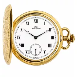 Vintage Taschenuhr Handaufzug JaquetGirard 18K Gold