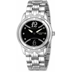 ZENO Fashionista Edelstahl Quartzuhr schwarz