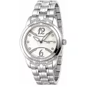 ZENO Fashionista Edelstahl Quartzuhr weiss