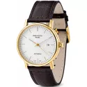 ZENO-WATCH BASEL Bauhaus vergoldete Automatik Uhr