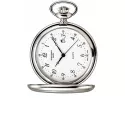 Klassik Taschenuhr Quartz chrom Datum