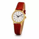 ETERNA Vintage Damen Golduhr Quartz Lederband