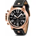 RENDEX Airforce Chronograph Linkshänderuhr Edelstahl vergoldet