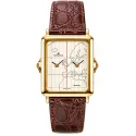 CATENA Dual-Time Quartz Zweizeitenuhr vergoldet