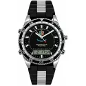 NORTH EAGLES Pluton Digi-Analog NOS Quartzuhr schwarz