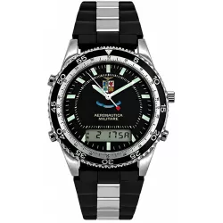 NORTH EAGLES Pluton Digi-Analog NOS Quartzuhr schwarz