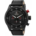 RENDEX Design XL Chronograph Quartzuhr schwarz