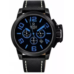 RENDEX Deep Blue XL Quartz Chronograph schwarz/blau