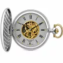 Skelett Taschenuhr Handaufzug grau