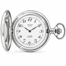 Klassik Taschenuhr Handaufzug Numbers chrom