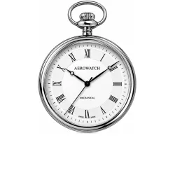 Klassik Taschenuhr Handaufzug Aerowatch Lepine Stahl