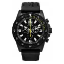 ZENO-WATCH BASEL PD Look Chronograph Quartz Edelstahl schwarz/gelb