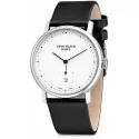 ZENO-WATCH BASEL Bauhaus Quartuhr weiss