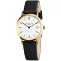 ZENO-WATCH BASEL Bauhaus Linea 32 Automatik Uhr gold Zahlen