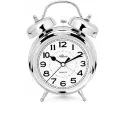 ATLANTA Glockenwecker Sweep Silent mit Licht 9.5cm